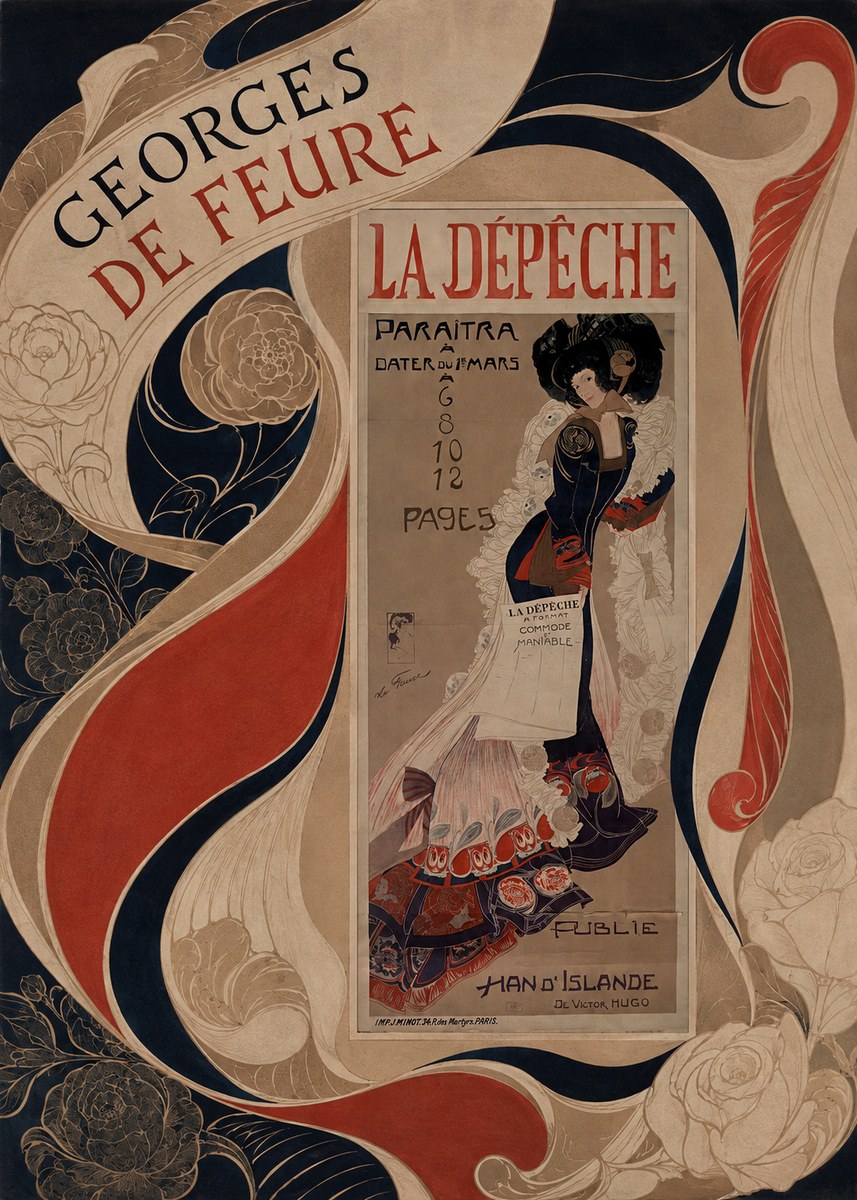 Georges de Feure La Dépêche I No5 - Juliste