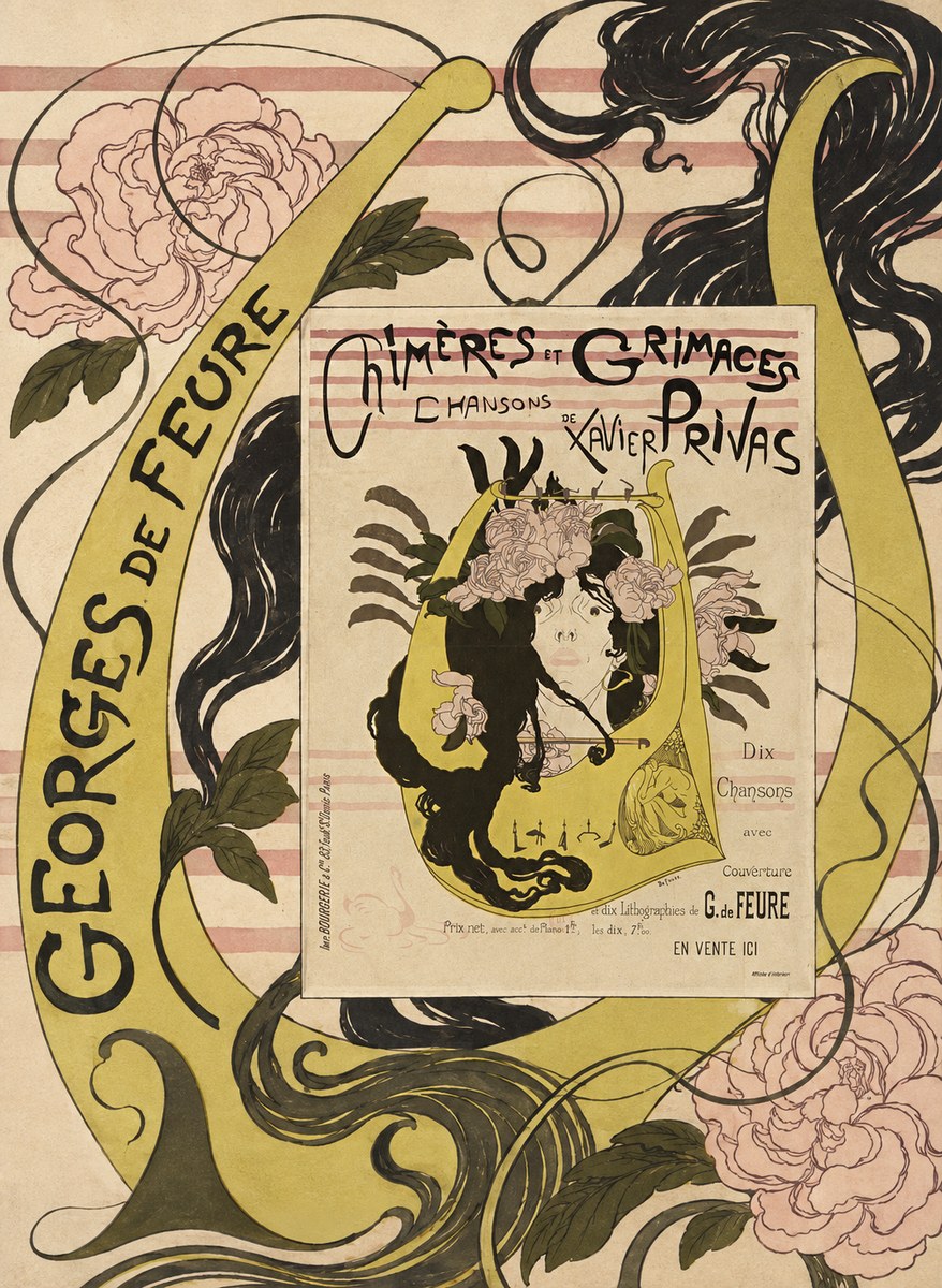 Georges de Feure Chimères Et Grimaces No6 - Juliste