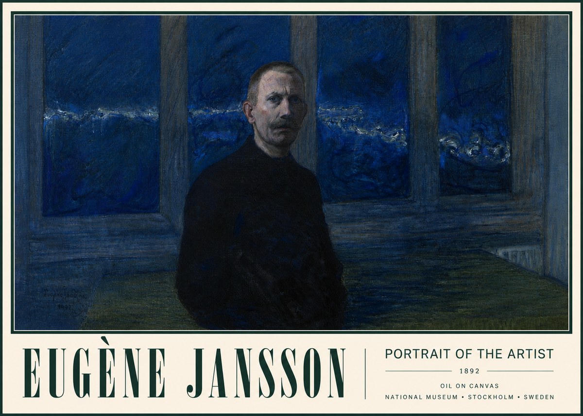 Eugène Jansson Portrait of the Artist I No3 - Juliste