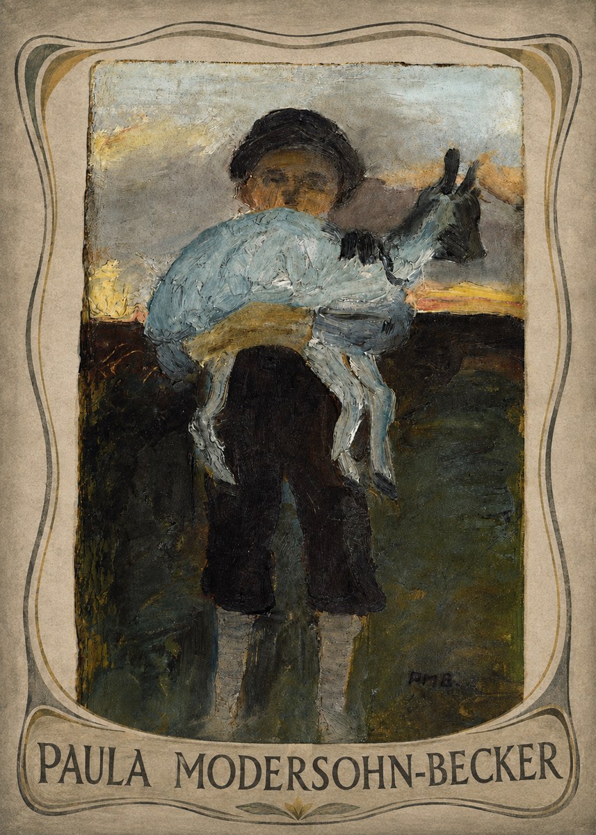 Paula Modersohn-Becker Boy with Goat No3 - Juliste