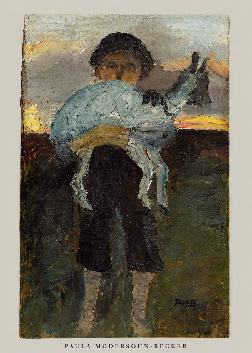 Paula Modersohn-Becker Boy with Goat No6 - Juliste