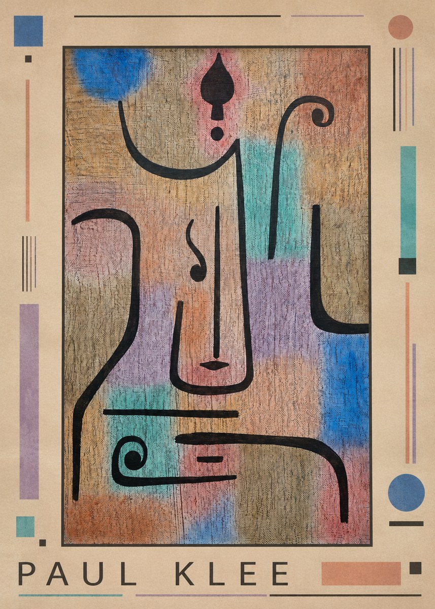 Paul Klee Mask of the Heart No1 - Juliste