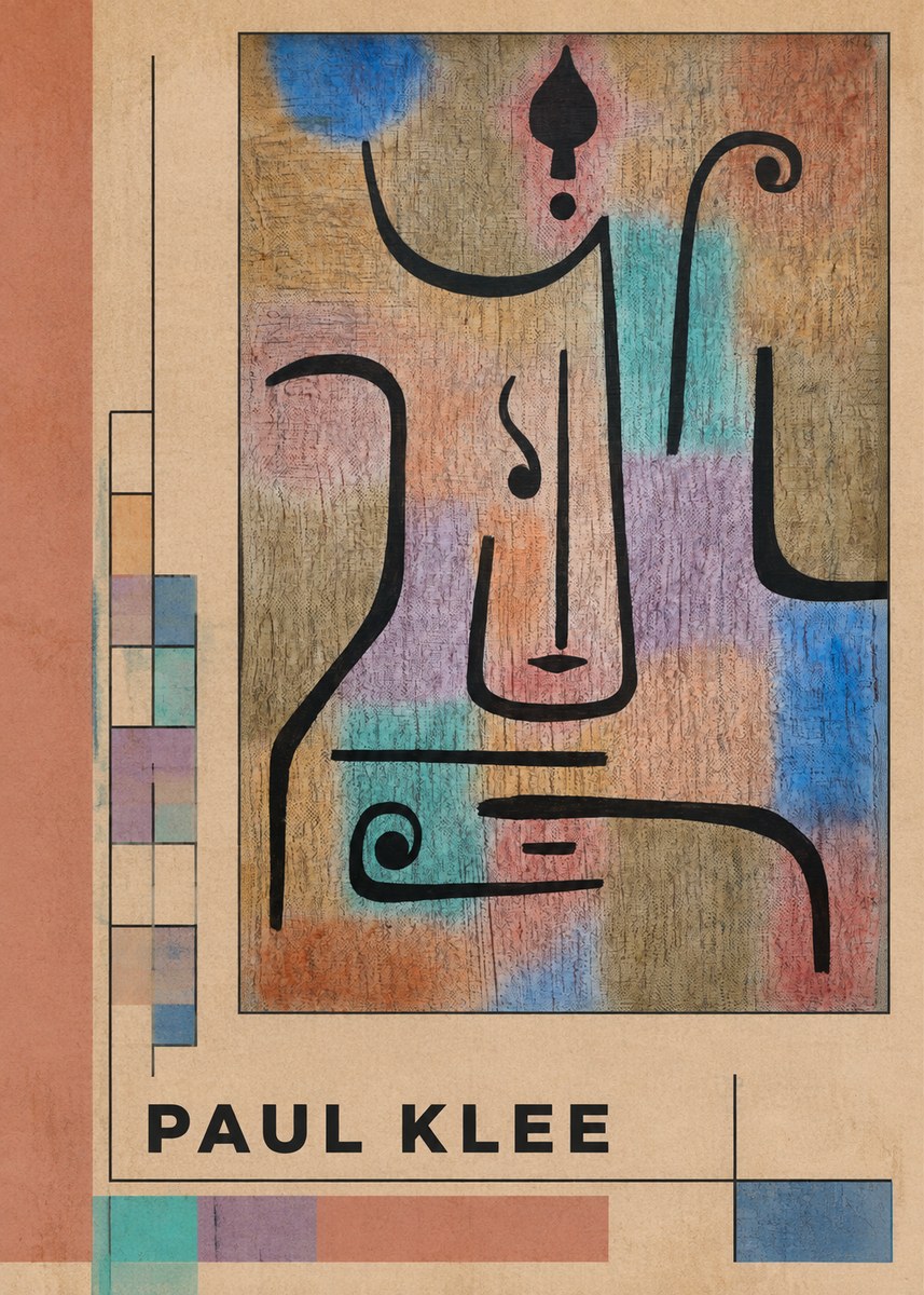 Paul Klee Mask of the Heart No2 - Juliste