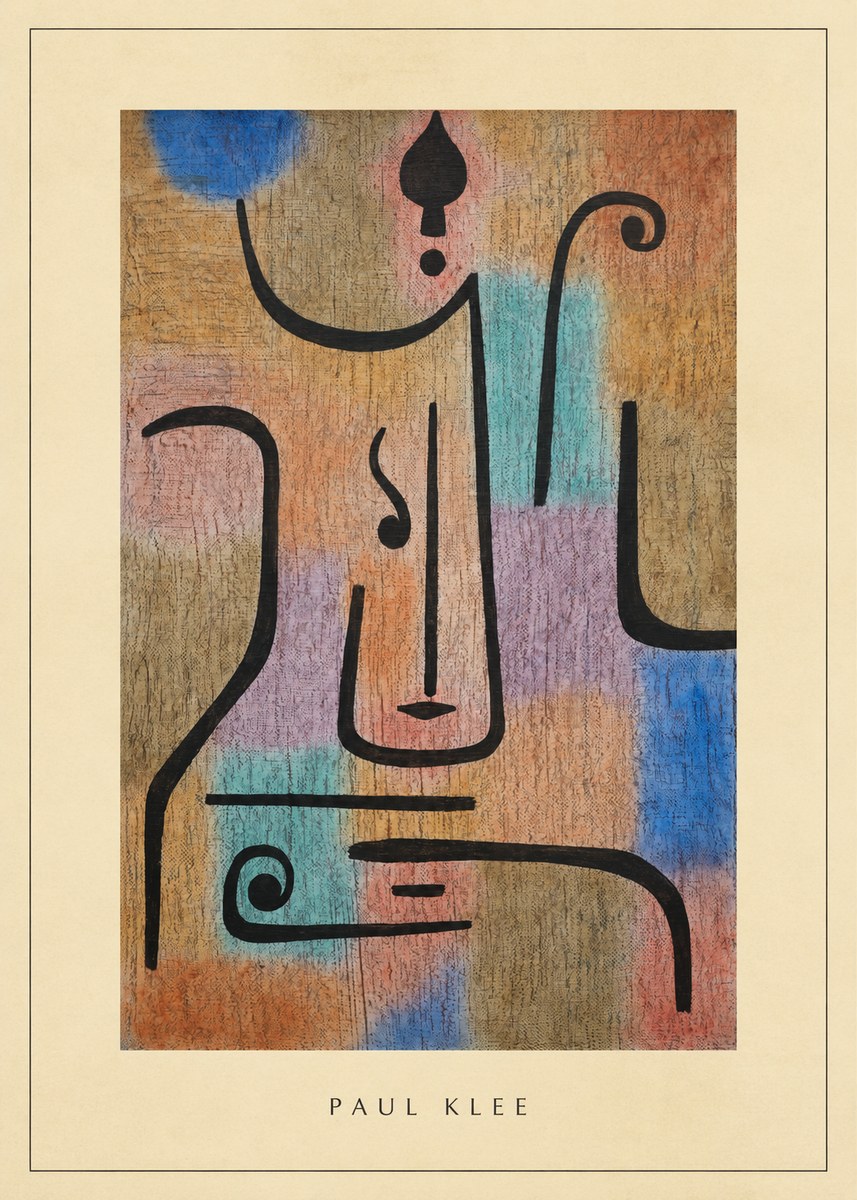 Paul Klee Mask of the Heart No3 - Juliste