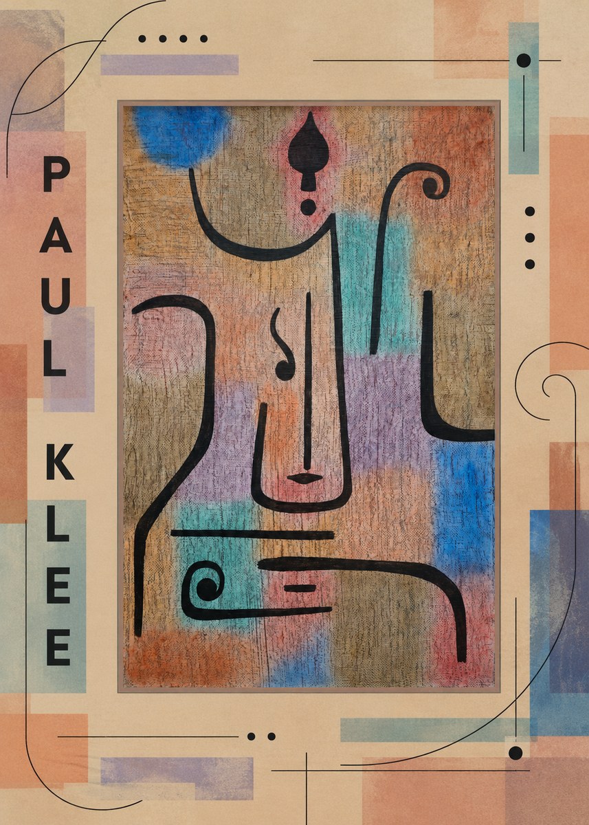 Paul Klee Mask of the Heart No4 - Juliste