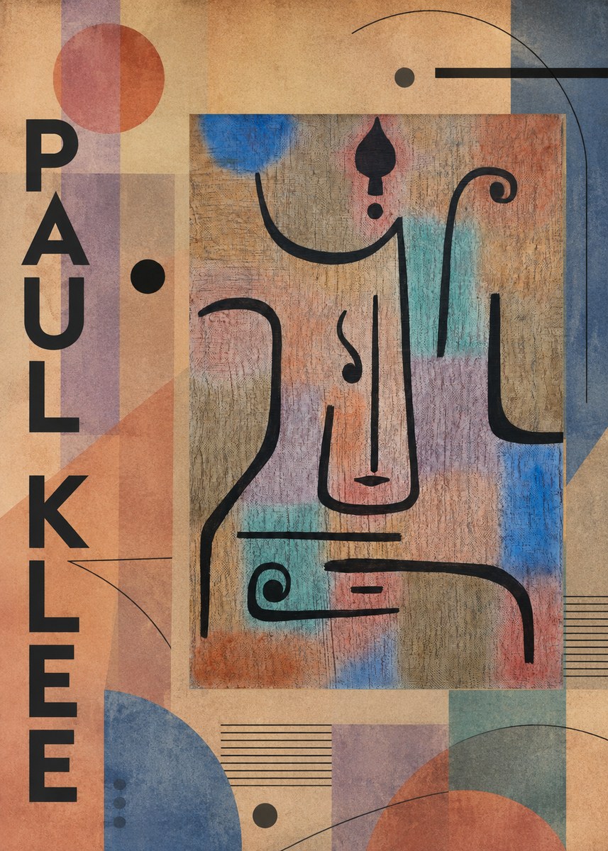 Paul Klee Mask of the Heart No6 - Juliste