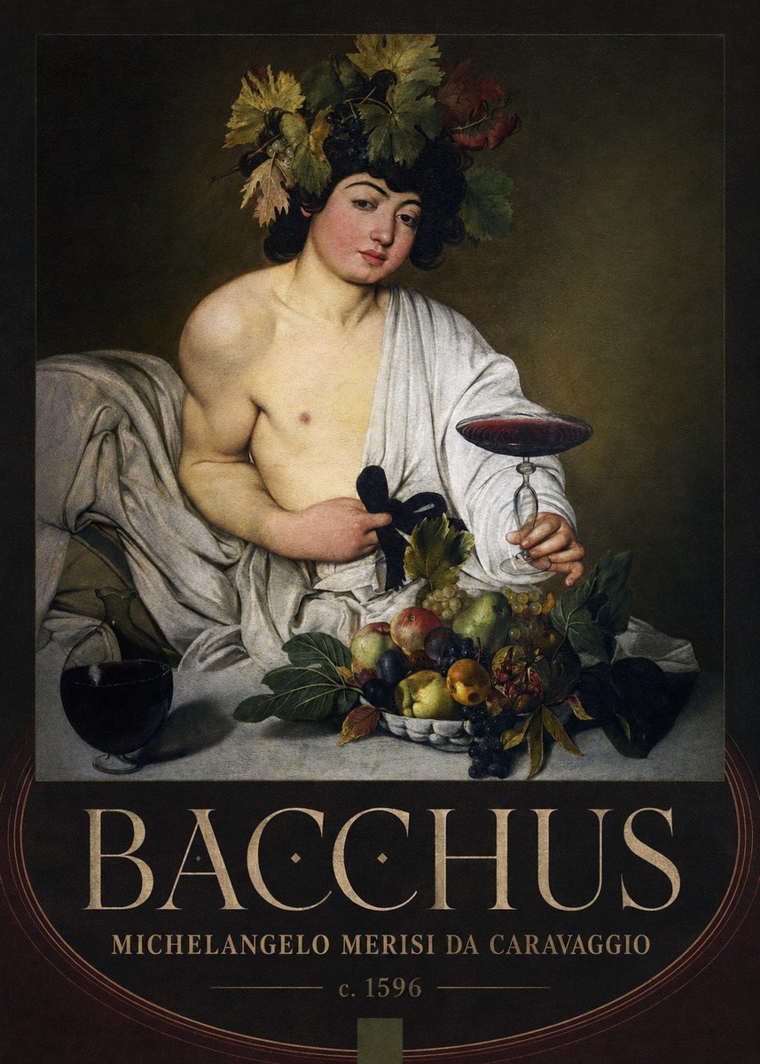 Michelangelo Merisi da Caravaggio Bacchus I No4 - Juliste