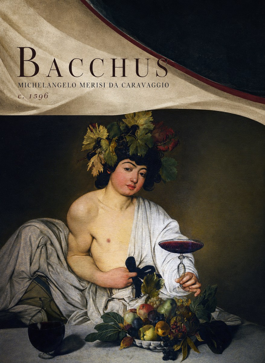 Michelangelo Merisi da Caravaggio Bacchus I No5 - Juliste