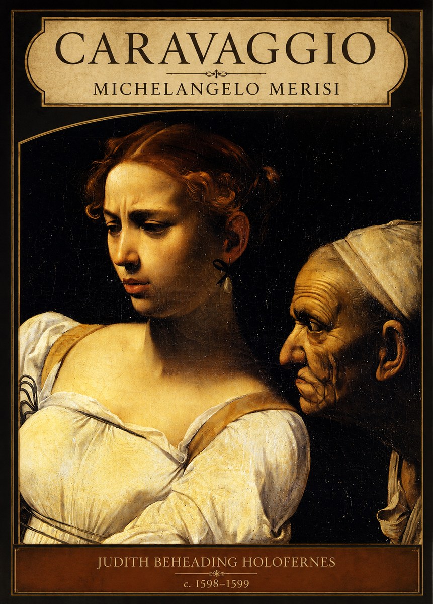 Michelangelo Merisi da Caravaggio Judith Beheading Holofernes I No6 - Juliste