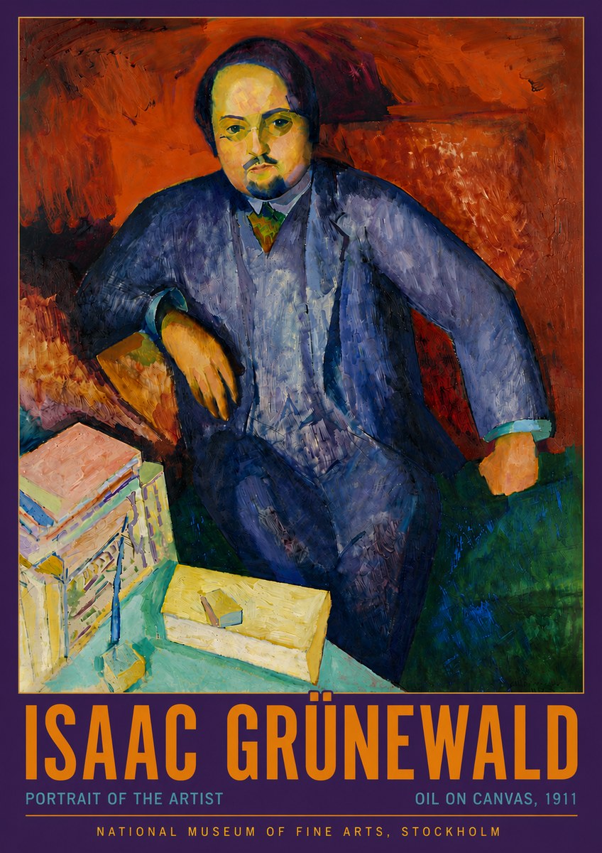 Isaac Grünewald Portrait of the Artist No4 - Juliste