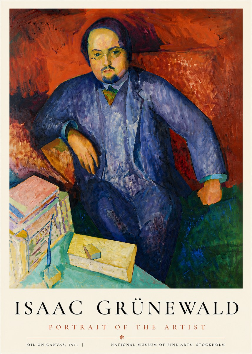 Isaac Grünewald Portrait of the Artist No6 - Juliste
