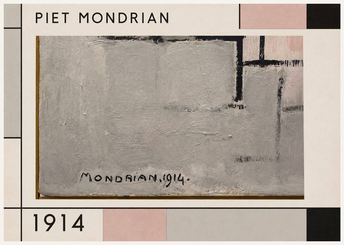 Piet Mondrian Composition 1914 No1 - Juliste