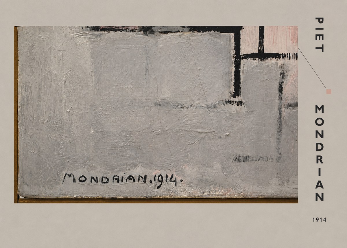 Piet Mondrian Composition 1914 No4 - Juliste
