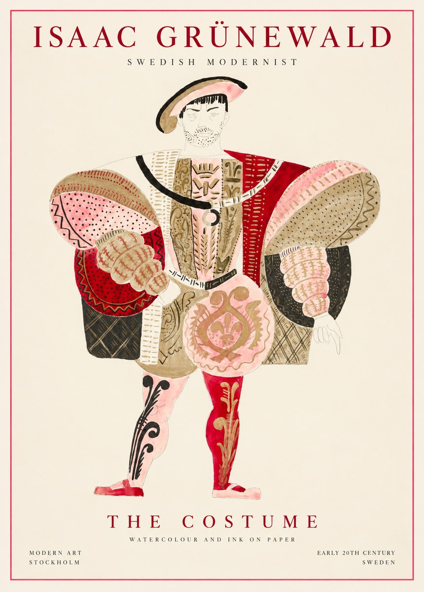 Isaac Grünewald The Costume I No1 - Juliste