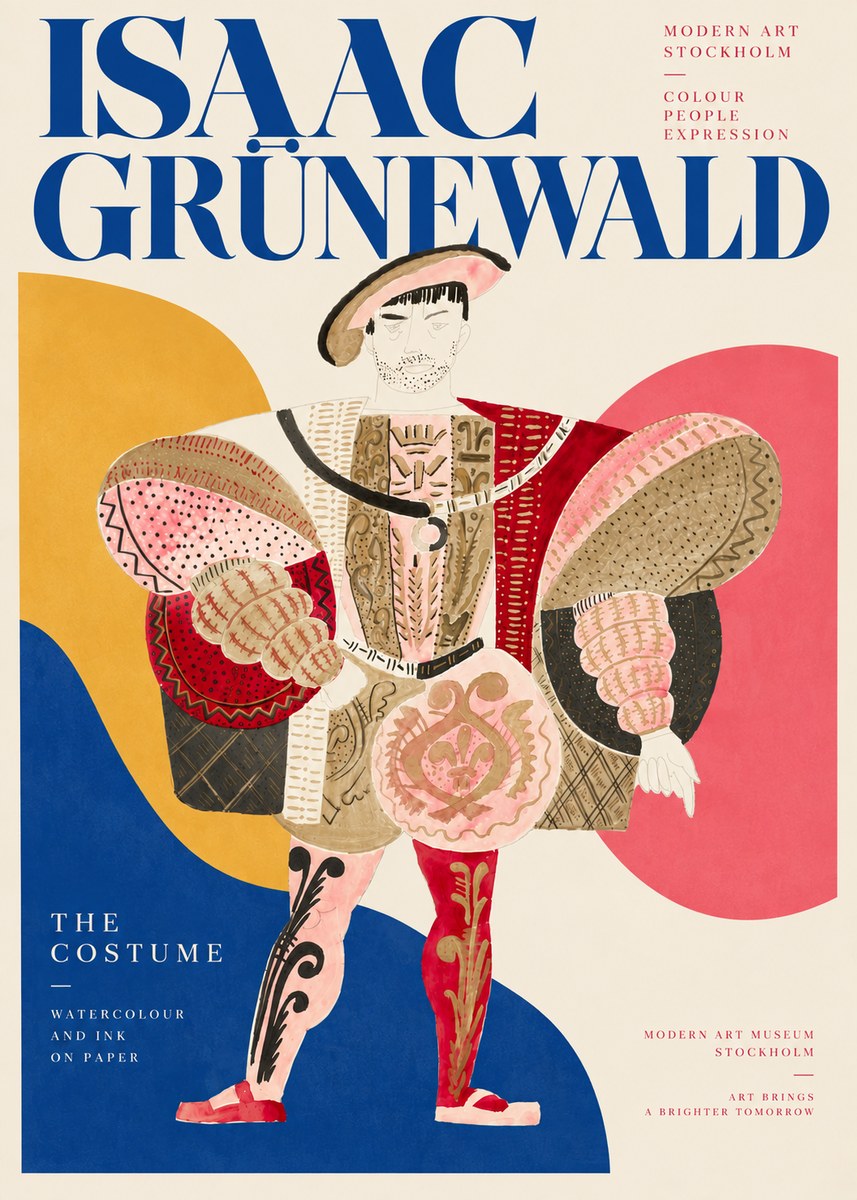 Isaac Grünewald The Costume I No4 - Juliste