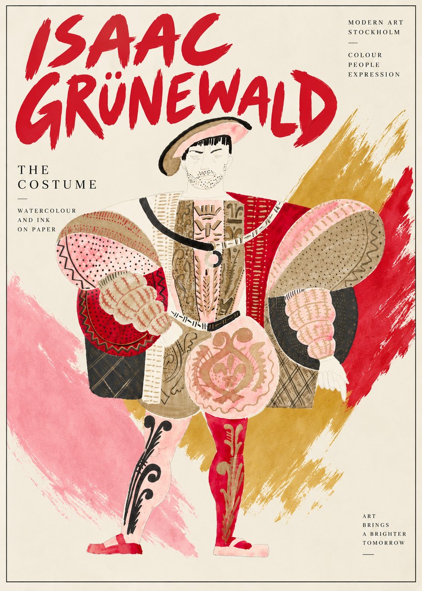 Isaac Grünewald The Costume I No5 - Juliste