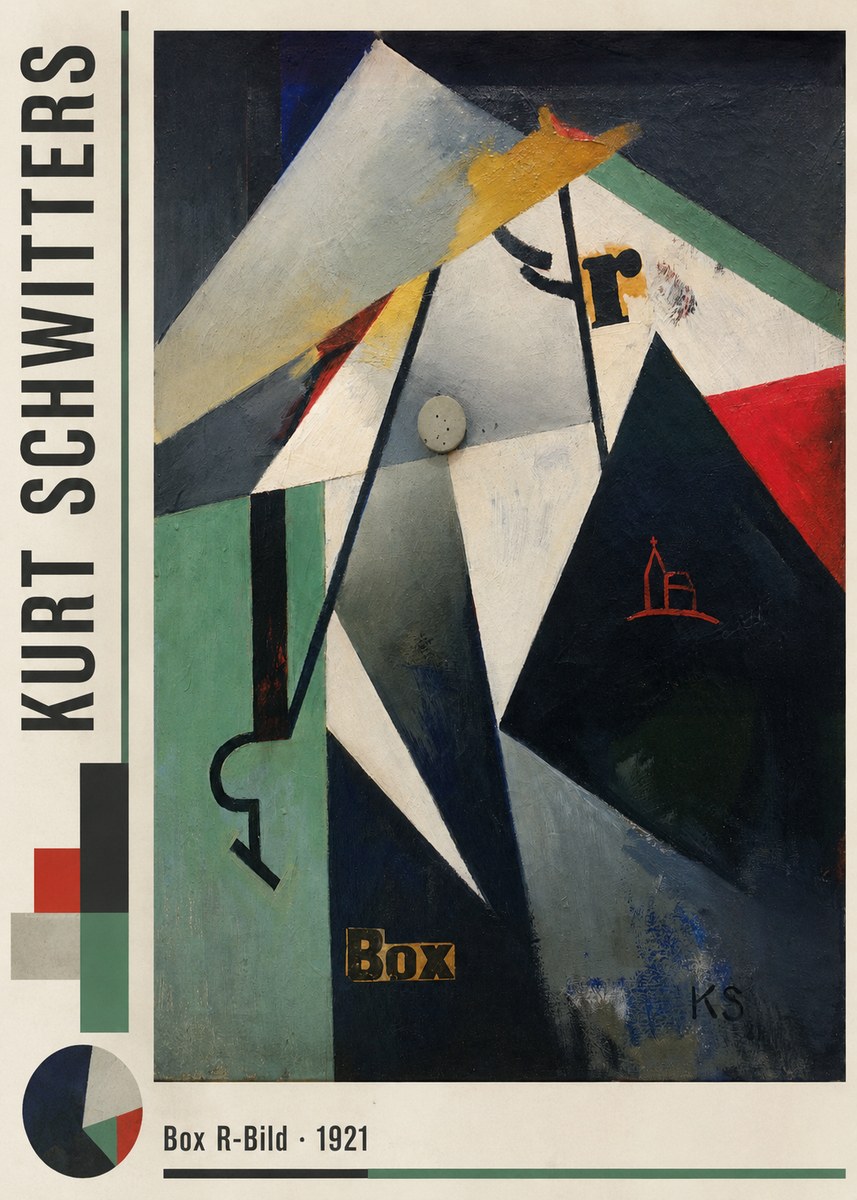 Kurt Schwitters Box R-bild No6 - Juliste