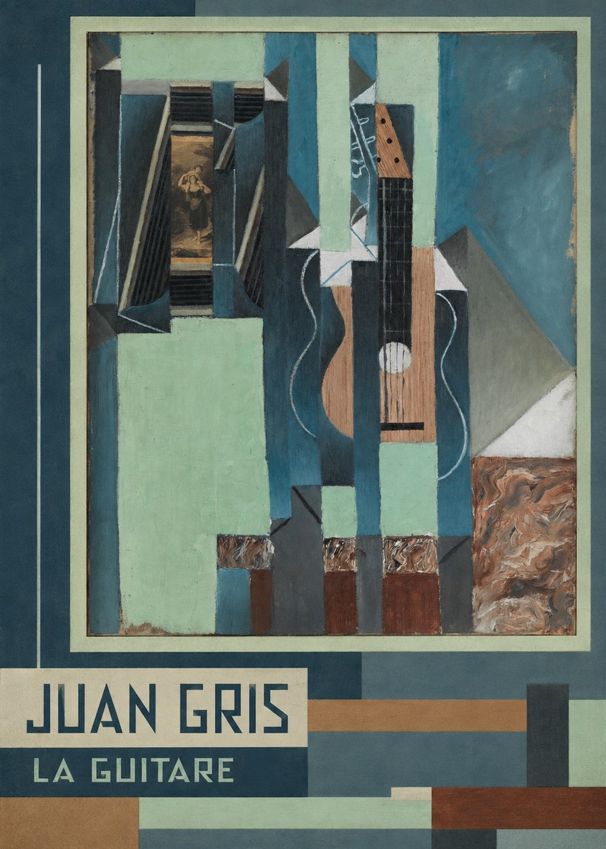Juan Gris La Guitare No3 - Juliste