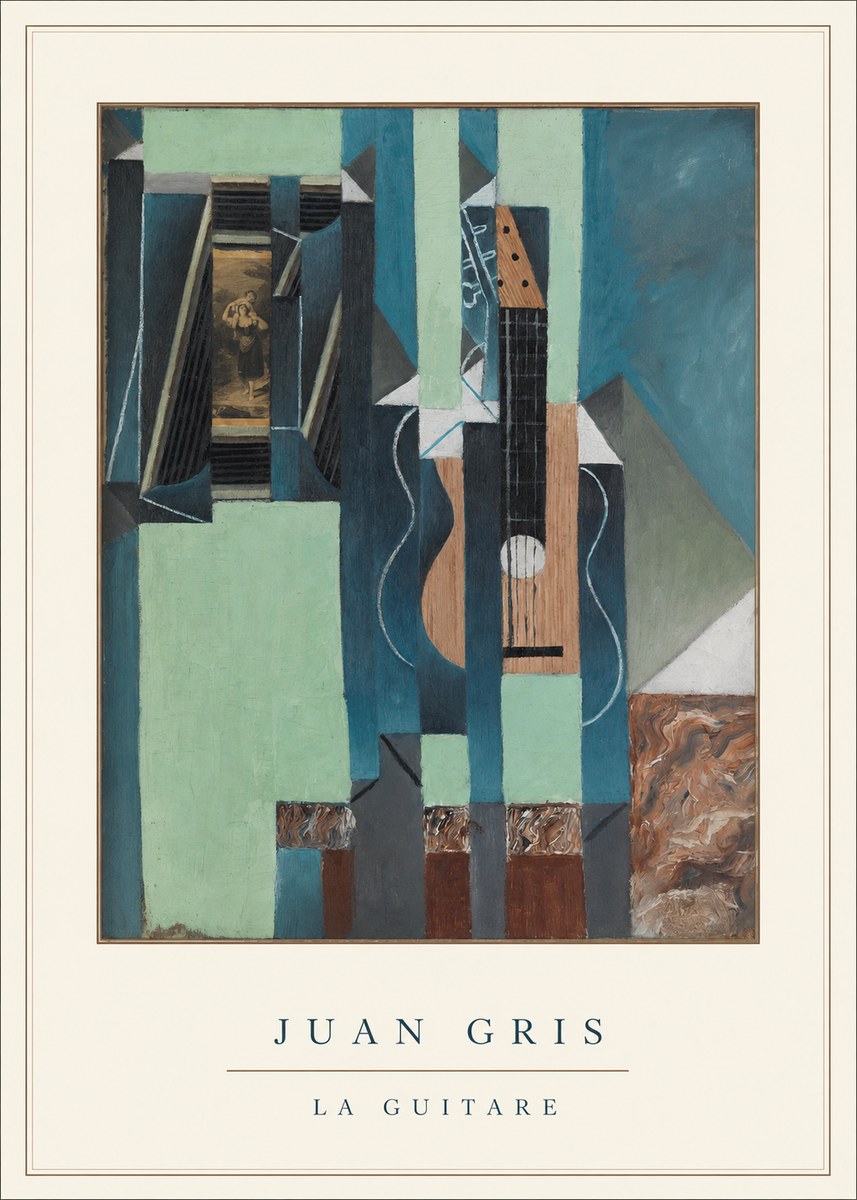 Juan Gris La Guitare No4 - Juliste