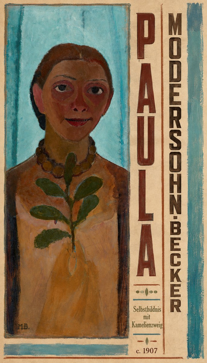 Paula Modersohn-Becker Selbstbildnis Mit Kamelienzweig No4 - Juliste