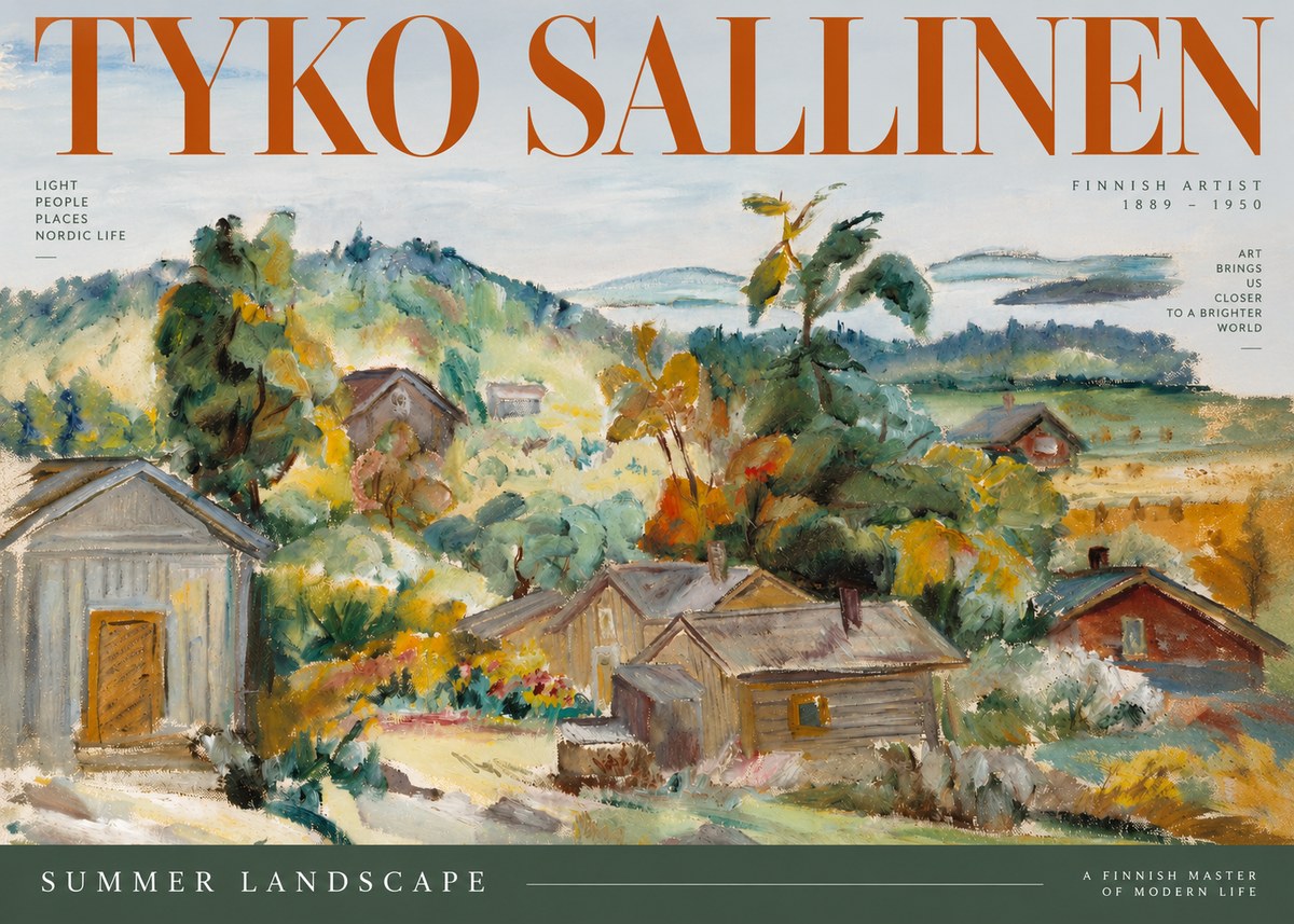 Tyko Sallinen Summer Landscape No2 - Juliste