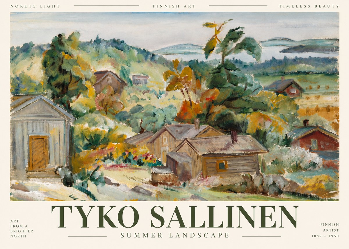 Tyko Sallinen Summer Landscape No4 - Juliste