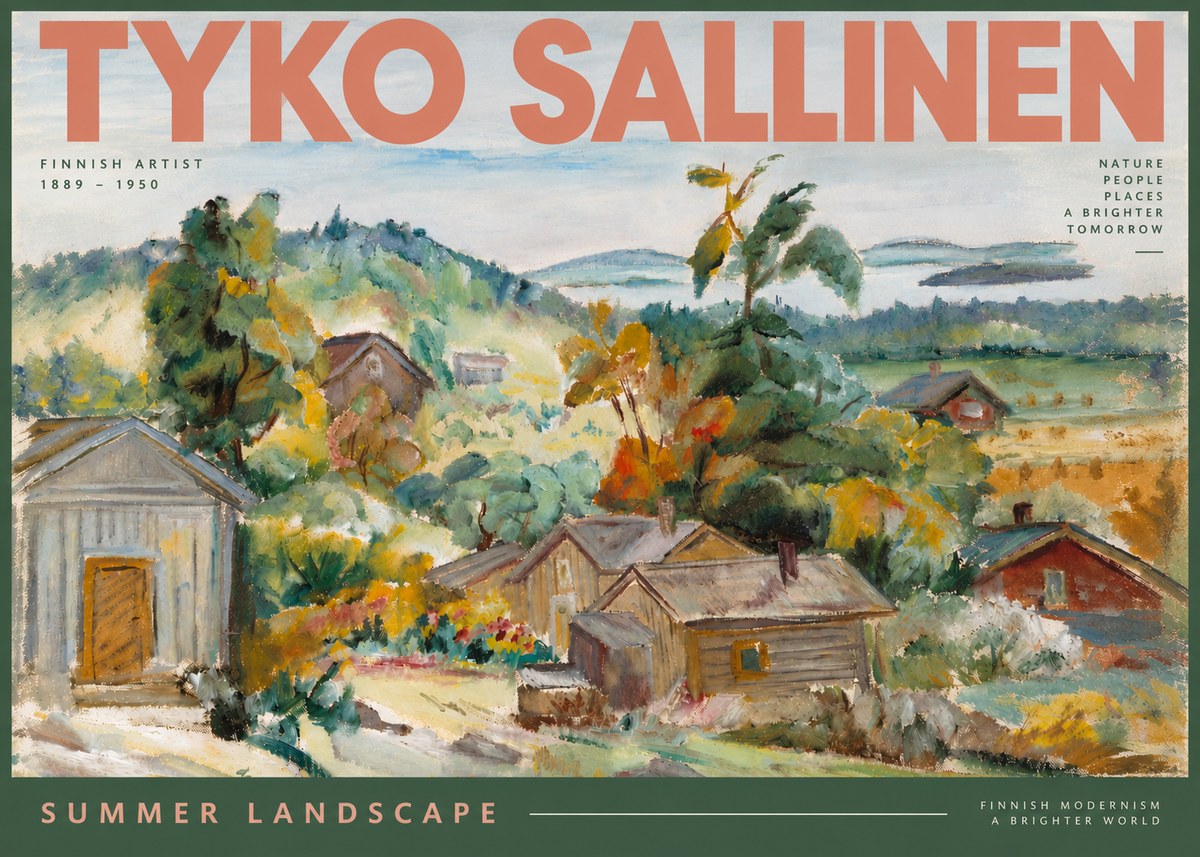 Tyko Sallinen Summer Landscape No5 - Juliste