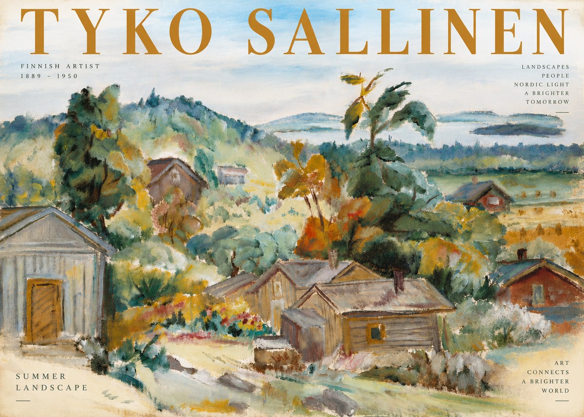 Tyko Sallinen Summer Landscape No6 - Juliste