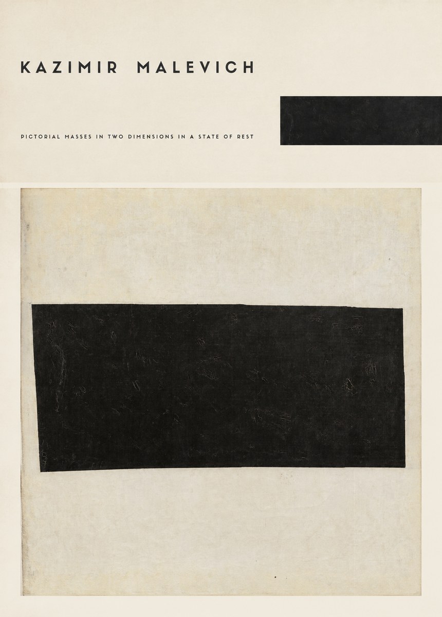 Kazimir Malevich Pictorial Masses in Two Dimensions in a State of Rest No6 - Juliste
