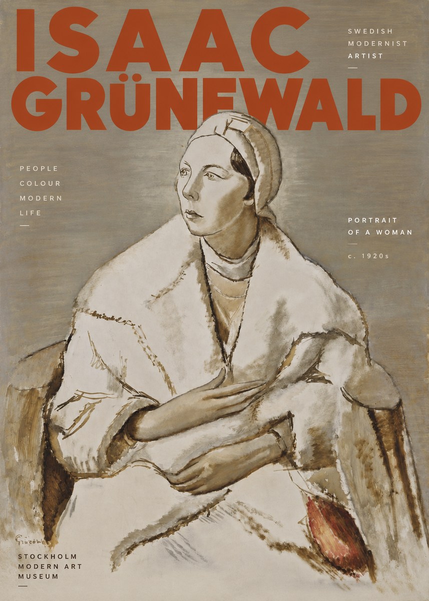 Isaac Grünewald Woman in a White Wrap No4 - Juliste
