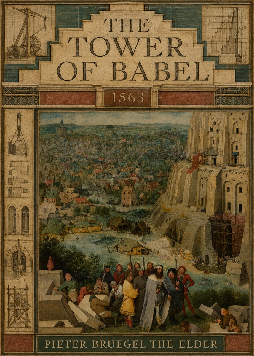 Pieter Bruegel The Tower of Babel I No3 - Juliste