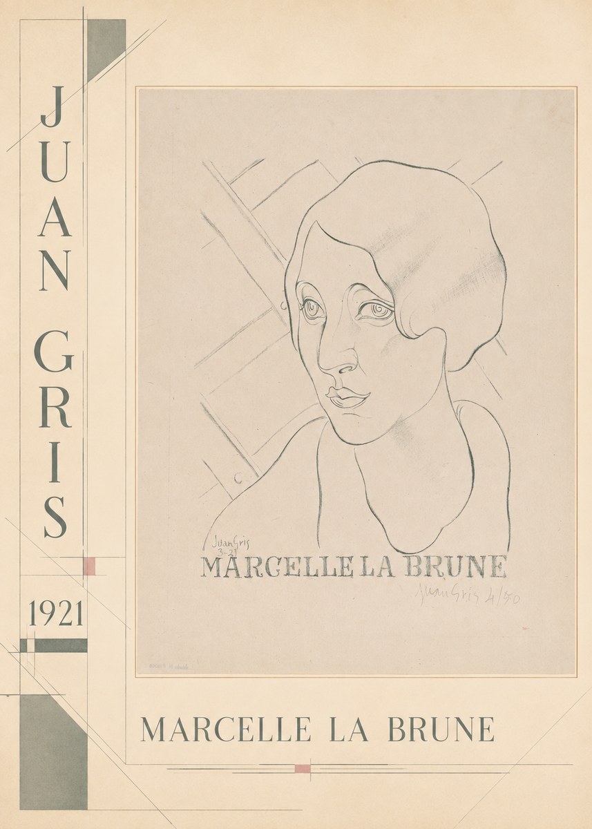 Juan Gris Marcelle La Brune I No3 - Juliste