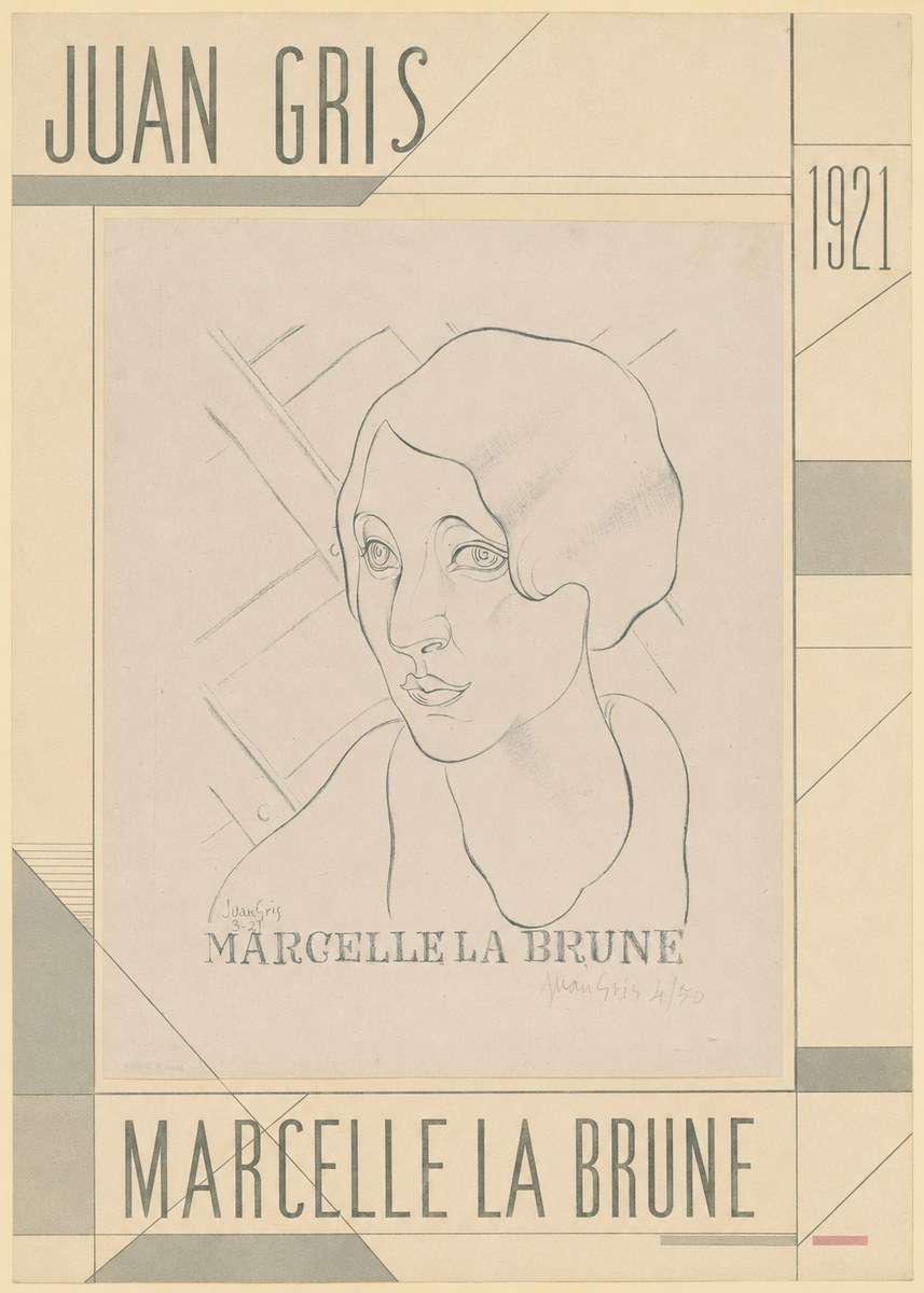 Juan Gris Marcelle La Brune I No5 - Juliste