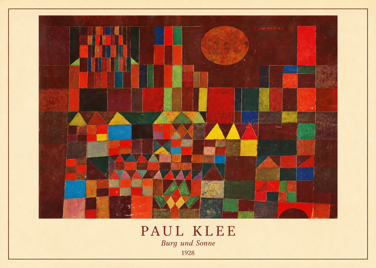 Paul Klee Burg Und Sonne No4 - Juliste