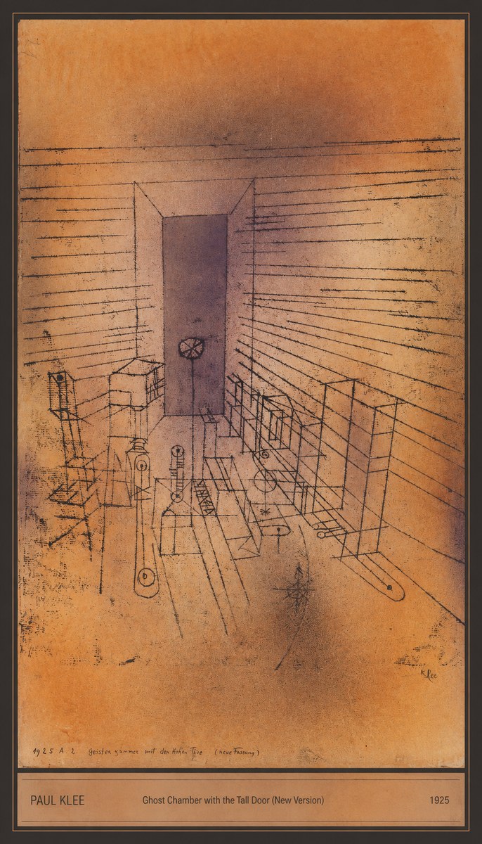 Paul Klee Ghost Chamber with the Tall Door (New Version) No5 - Juliste