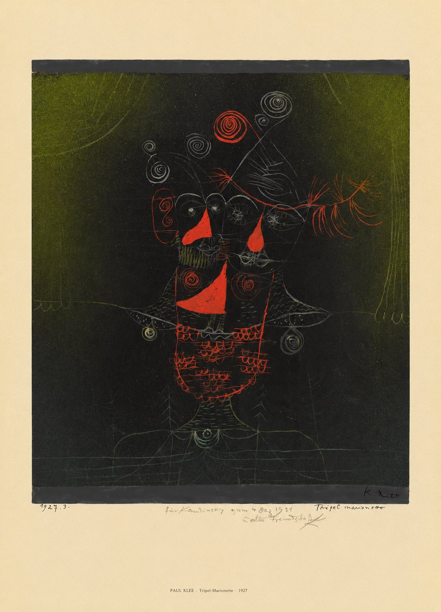 Paul Klee Tripel-marionette No6 - Juliste