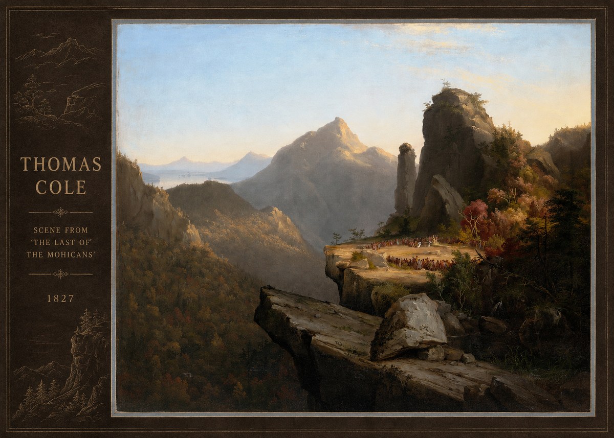 Thomas Cole Scene from 'the Last of the Mohicans' No2 - Juliste