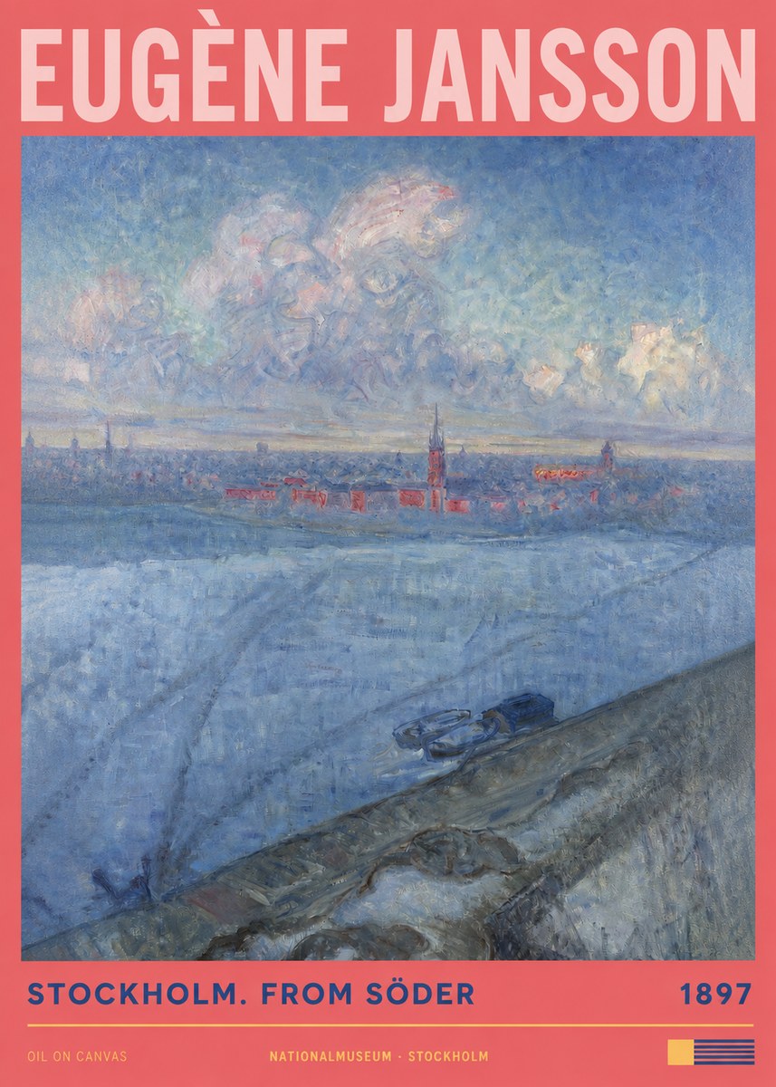 Eugène Jansson Stockholm. from Söder No2 - Juliste