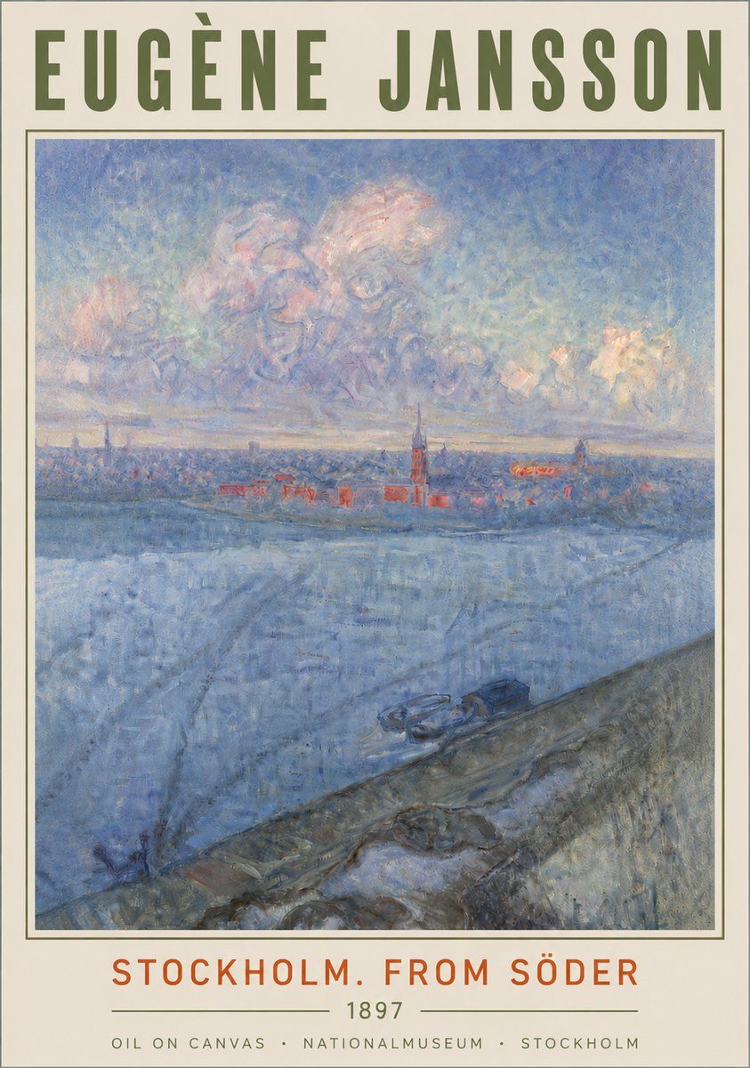 Eugène Jansson Stockholm. from Söder No4 - Juliste