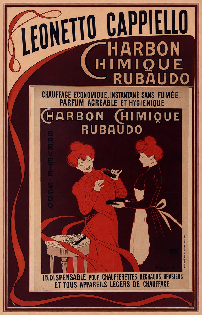 Leonetto Cappiello Charbon Chimique Rubaudo No1 - Juliste
