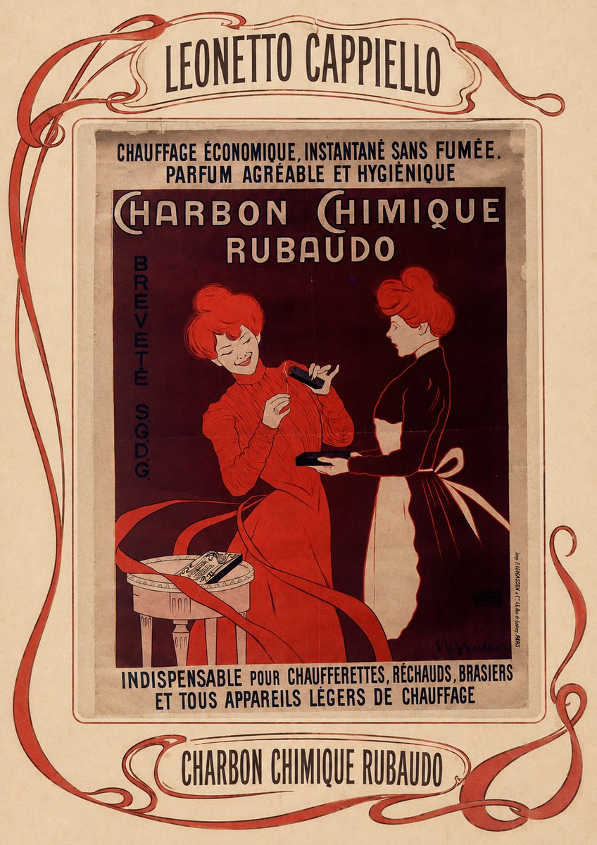 Leonetto Cappiello Charbon Chimique Rubaudo No5 - Juliste