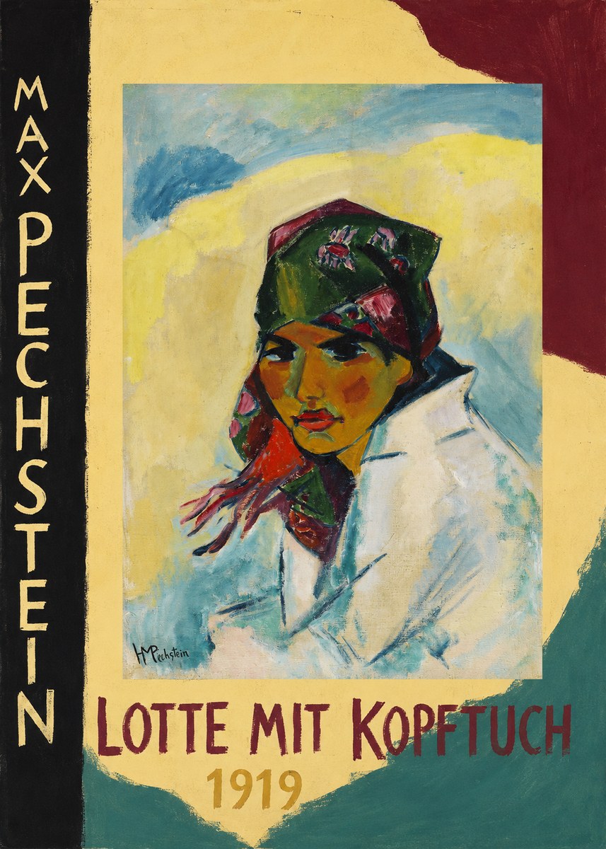 Max Pechstein Lotte Mit Kopftuch 1919 No5 - Juliste