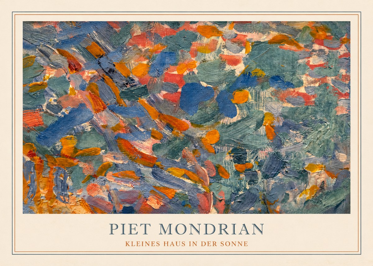 Piet Mondrian Kleines Haus in Der Sonne I No3 - Juliste