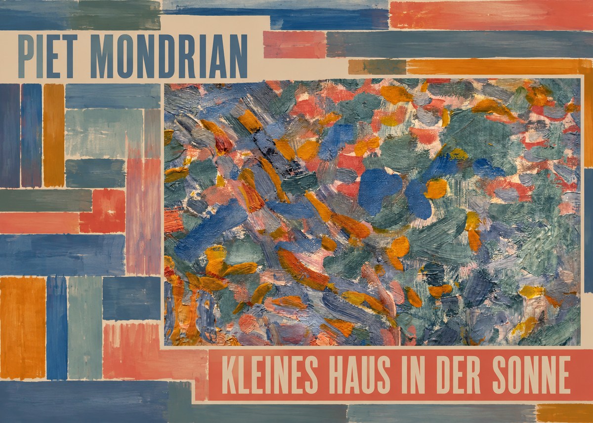 Piet Mondrian Kleines Haus in Der Sonne I No4 - Juliste