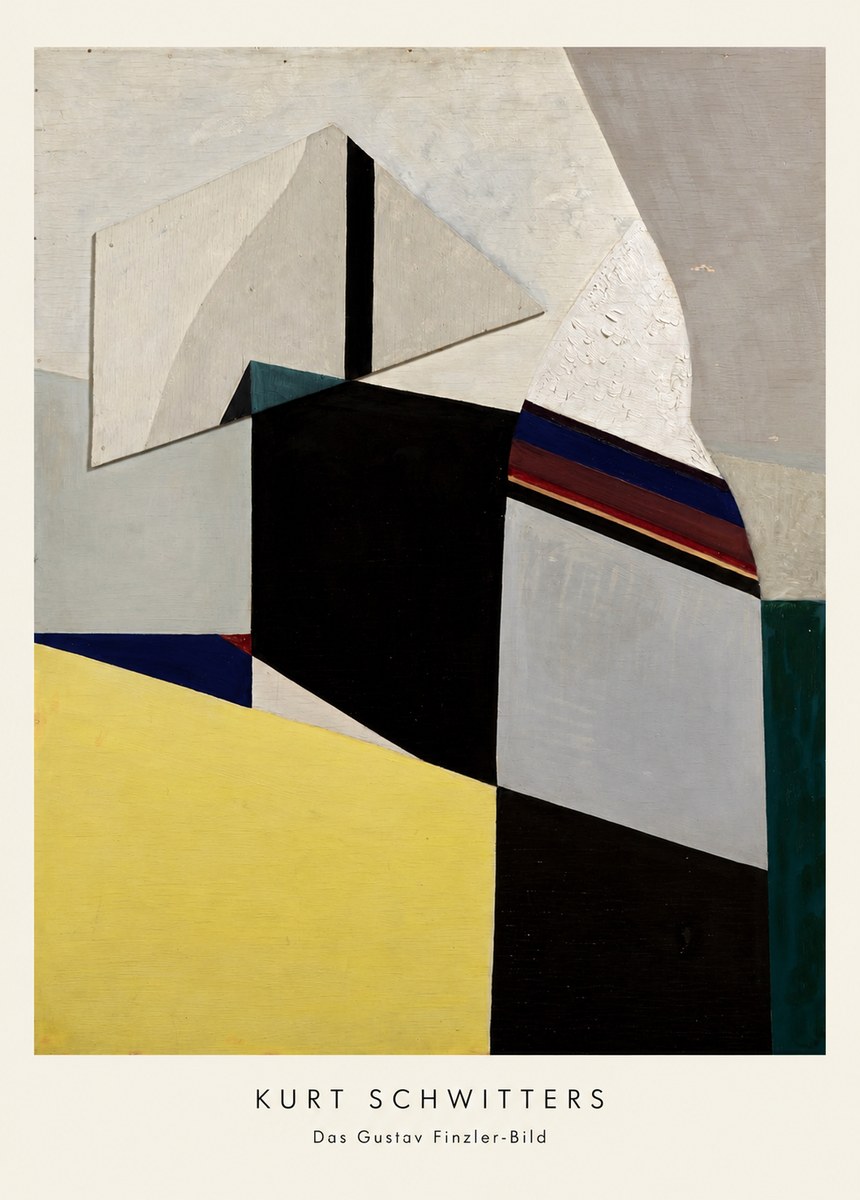 Kurt Schwitters Das Gustav Finzler-bild No6 - Juliste
