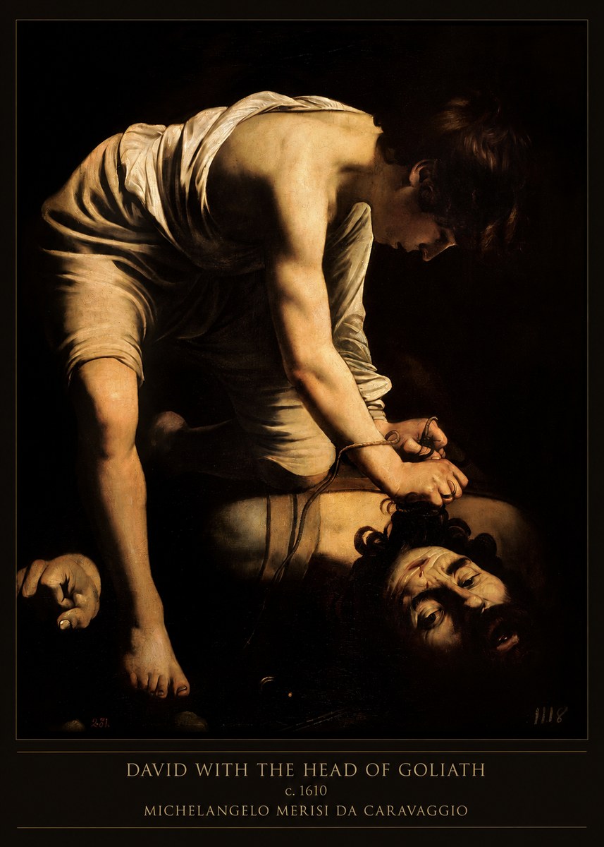 Michelangelo Merisi da Caravaggio David with the Head of Goliath I No3 - Juliste