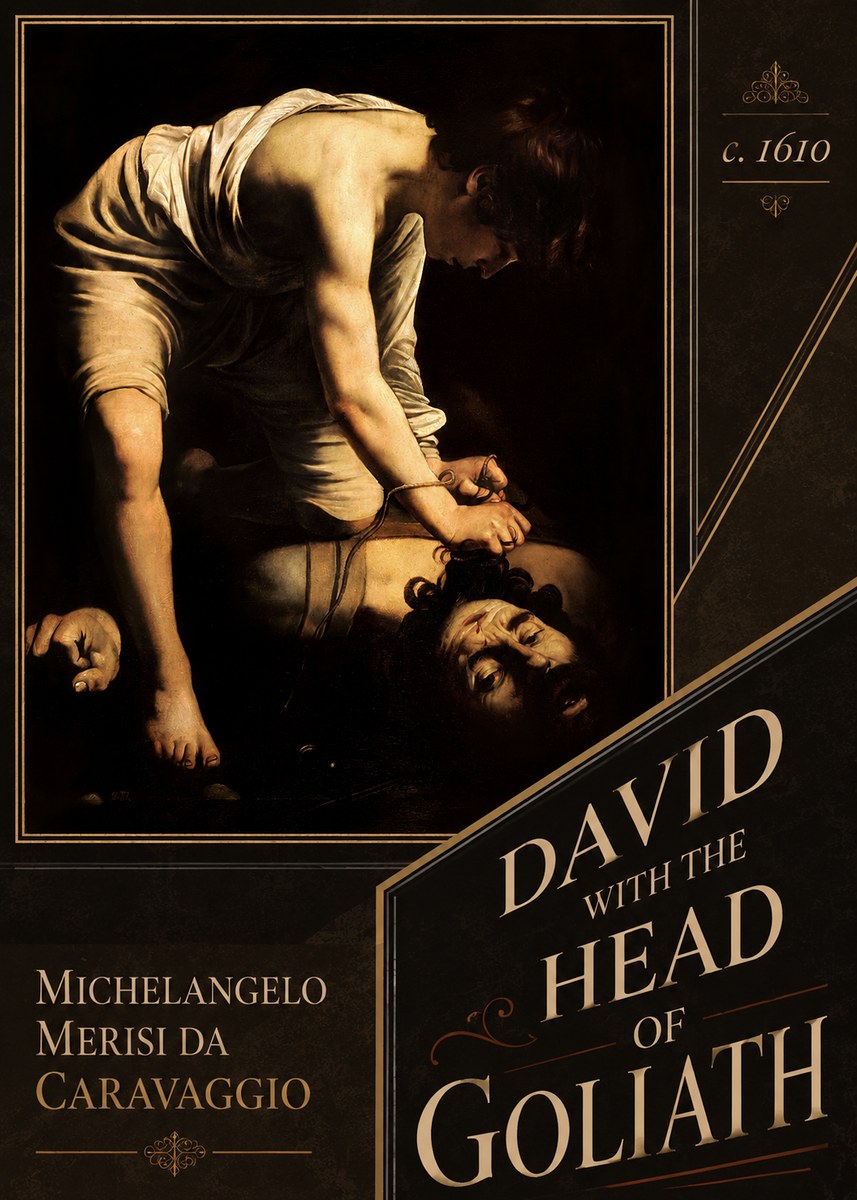Michelangelo Merisi da Caravaggio David with the Head of Goliath I No6 - Juliste