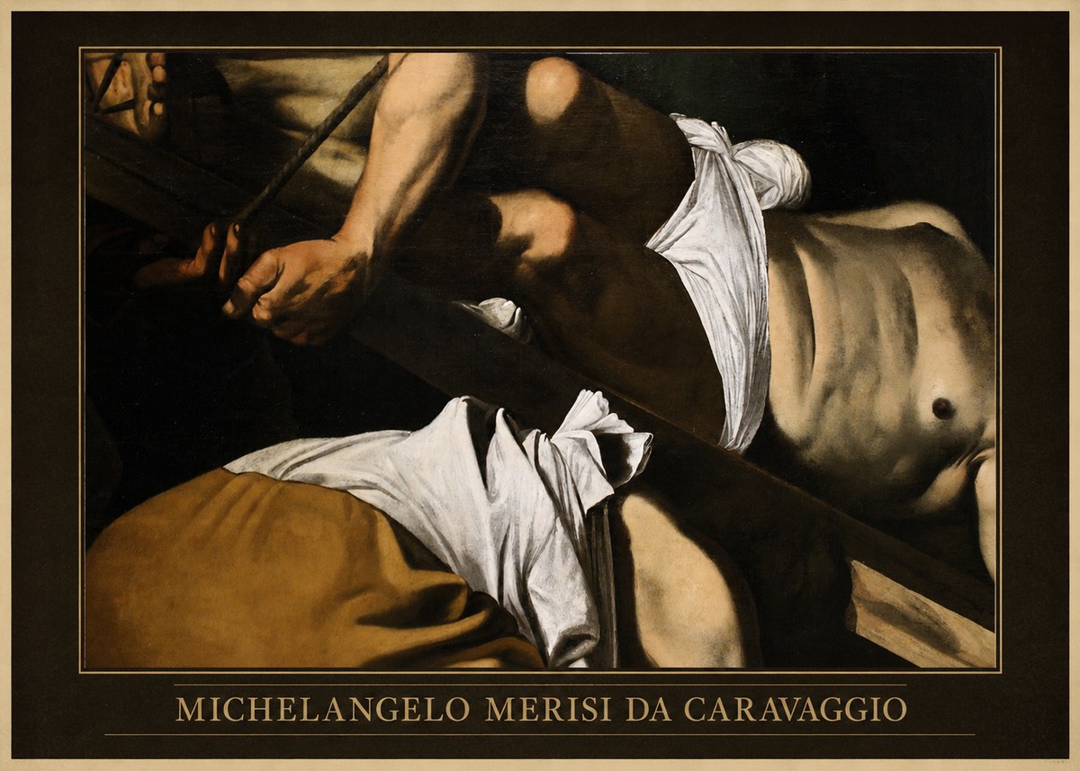 Michelangelo Merisi da Caravaggio The Crucifixion of Saint Peter I No6 - Juliste
