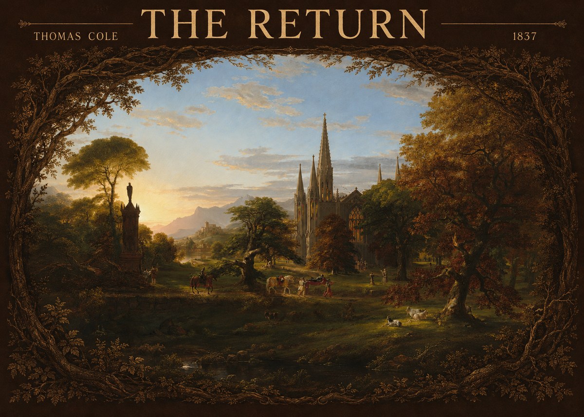 Thomas Cole The Return I No4 - Juliste