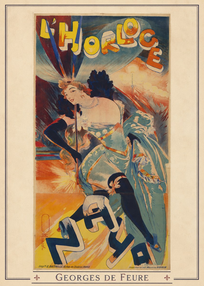 Georges de Feure L'horloge I No2 - Juliste
